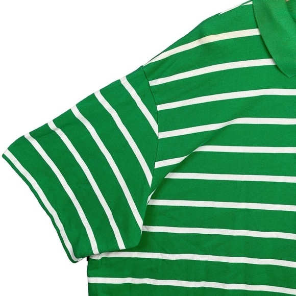 Polo Ralph Lauren Polo Shirt 4XB Vintage Striped Green White Pocket Pony Logo - Picture 4 of 13